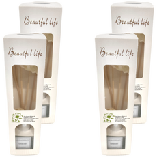 Beautiful life 花漾系列精油擴香瓶 經典款百合 4入組 室內香氛, 4個
