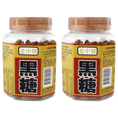 老中醫 古早味黑糖, 無添加防腐劑, 300公克大罐裝, 300g, 2罐