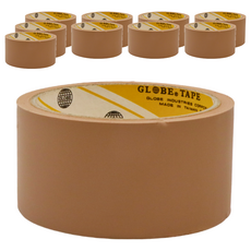 GLOBE 地球 PVC手撕膠帶，寬度48mm (2"), 60mm (2.5"), 72mm(3")，長度12M (14y), 10捲
