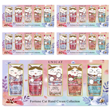 UNICAT 變臉貓 花香系列手霜禮盒5入組 (藍風鈴/玫瑰/依蘭/櫻花/茉莉)，質地輕盈保濕, 5盒