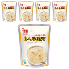 韓味不二 高麗人蔘雞粥, 280g, 隔水加熱即食, 韓國宮廷養身美食, 5包