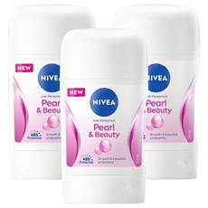 NIVEA 妮維雅 止汗爽身乳膏Pro升級版 珍珠煥采系列, 50ml, 3個