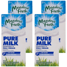 Meadow Fresh 紐麥福 全脂保久乳, 100%生乳, 1公升, 1L, 4瓶