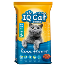 IQ Cat 聰明貓 成貓用 乾糧, 鮪魚口味, 10kg, 1袋