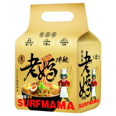 老媽拌麵 擔擔麵, 微焦金黃蒜酥，古法製作手工麵條, 甜、酸、麻、香、辣完美融合, 4包