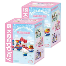 KEEPPLAY 奇妙積木 三麗鷗餐館系列 Hello Kitty 漢堡店 積木盲盒, 2盒