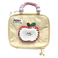 Vanwalk 出走 少女可愛手提化妝包 K463 24 x 7.5 x 20cm 250g, 奶油蘋果派, 1個