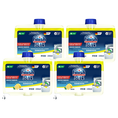 finish 洗碗機清潔劑 清新檸檬, 250ml, 4罐