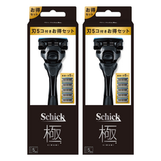 Schick 舒適牌 日本境內版 極 刮鬍刀 + 刀頭 Set, 5刀片, 1支, 2盒
