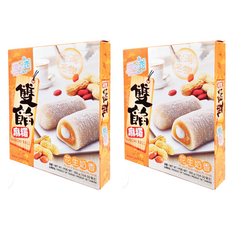 YUKI&LOVE 雪之戀 雙餡麻糬, 花生牛奶口味, 台灣名物 MOCHI ROLL, 300g, 2盒