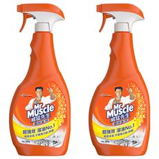 Mr Muscle 威猛先生 廚房清潔劑噴槍瓶 超強效溶油No.1 輕鬆去垢、無需用力刷、除菌, 500g, 2瓶