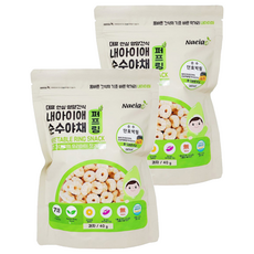 Naeiae 幼兒圈圈餅, 韓國米餅, 無添加, 100%水果製成, 南瓜, 40g, 2包