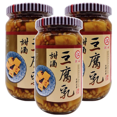 江記 甜酒豆腐乳, 380公克, 台灣製造, 380g, 3罐