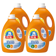 白熊 洗碗精, 椰子油護手配方, 無添加香精, 4公斤, 4kg, 4桶