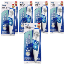 PLUS 普樂士 MR2修正帶, 尖端更耐用 內帶可替換 智慧型滾輪, 深藍色, 6個
