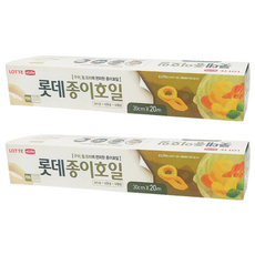 LOTTE 樂天 E-Life 捲筒式烘焙紙，30cm*20m，2 捲, 2個