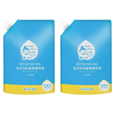 Water clean 水清淨 全方位抗菌液補充包 1200ml, 無添加酒精, 適用於人體肌膚, 1.2L, 2包