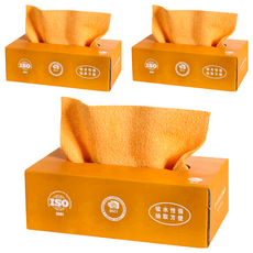 乾濕兩用纖維抽取式抹布，20cm x 20cm超細纖維，吸水吸油，耐用可重複使用，一盒20張入, 20條, 3盒