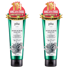 plu 三合一身體磨砂膏 綜合莓果 Set, 果汁爆出般的香甜莓果香氣，溫和去除角質, 200g, 2條