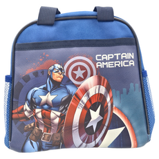 MARVEL 漫威 CAPTAIN AMERICA 美國隊長 單層便當袋, 尼龍塑膠材質 26x23x15公分, 26 × 23 × 15cm, 寶藍, 1個