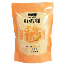 逮丸三兄弟 鮮蝦餅, 正港原味, 蝦香四溢, 越嚼越香, 80g, 1包