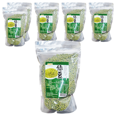 茂喜食品 進口嚴選綠豆, 600公克, 真空包裝, 600g, 6包
