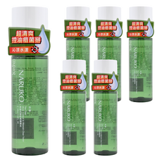 NARUKO 牛爾 茶樹抗痘粉刺調理水, 超清爽 控油 祛痘菌 沁涼水漾, 150ml, 6瓶