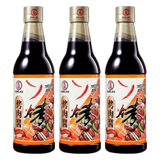 金蘭 辣味烤肉醬，多種辛香料製成, 590ml, 3瓶