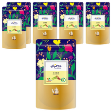 High Tea 伂橙 玉米鬚茶, 台灣在地高品質紅鬚玉米筍, 無咖啡因, PLA立體環保茶包, 2g, 12包, 6袋