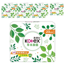 Kotex 靠得住 草本抑菌日用超薄衛生棉, 23cm, 14片, 8包