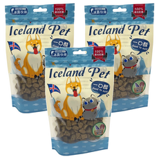 Icelandpet 冰島伙伴 全原肉乾鮮一口酥 小顆粒3包,100g,白身魚+鯡魚塊, 3包, 白身魚 + 鯡魚塊