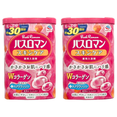 Bath Roman 溫泉藥用膠原蛋白保濕入浴劑，約30回分，含W膠原蛋白, 600g, 2罐