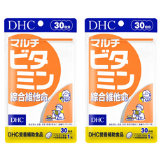 DHC 活力綜合維他命, 30日份裝, 富含維生素B1, 12種均衡成分, 30顆, 455mg, 2包