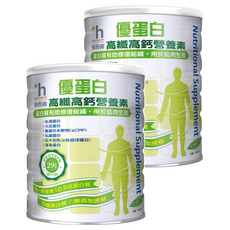 易而善 優蛋白高纖高鈣營養素 奶粉, 900g, 2罐