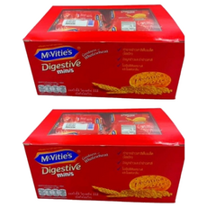 McVitie's 麥維他 消化餅迷你包, 全麥製成, 含小麥麩皮, 90g (32.5g x 12), 390g, 2盒