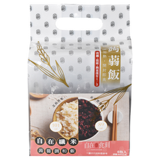 自在食刻 蒟蒻調和飯，茉莉香米 + 泰皇黑莓果米，嚴選正宗泰國米，適合租屋族、學生族和忙碌的上班族, 900g, 6包
