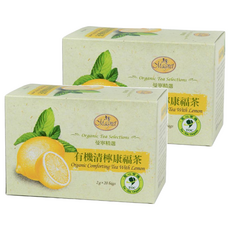 Magnet 曼寧 有機清檸康福茶, 檸檬草香氣, 薄荷清新舒爽, 德國原料, 2g, 20包, 2盒