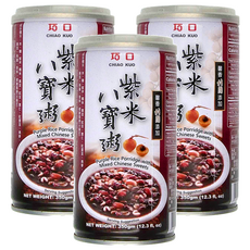 巧口 紫米八寶粥, 精選多種食材, 營養豐富, 口感豐富, 層次分明, 350g, 3罐