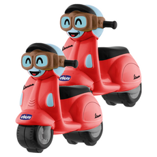 Chicco 迷你偉士牌迴力摩托車, 紅色, 2個