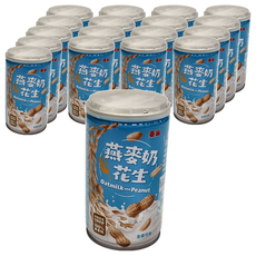泰山燕麥奶花生, 大粒花生Q彈燕麥, 全素可食, 320g, 18罐