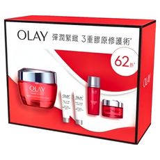 OLAY 歐蕾 彈潤緊緻3重膠原修護套裝組, 1盒
