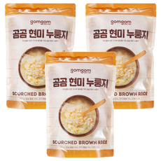 Gomgom Rice 糙米鍋巴, 韓國糙米製成, 香酥美味, 口感酥脆, 夾鏈袋包裝, 方便保存, 500g, 3包