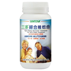 SENTOSA 三多綜合維他命膜衣錠，含金盞花萃取(含葉黃素)，一天一粒，滋補強身，活力再現, 300顆, 375g, 1罐