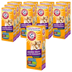 ARM&HAMMER 強效貓砂專用除臭粉 850g, 有效強力除臭 適用於各種類貓砂, 10盒