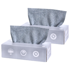 乾濕兩用纖維抽取式抹布, 20抽, 超細纖維材質, 20cmx20cm, 20片, 2盒
