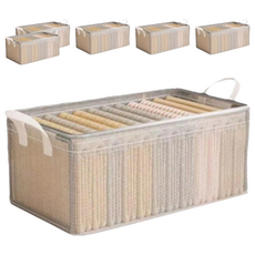 小麥購物 折疊鋼架收納盒 C201, 透白色, 6個