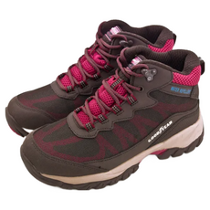 GOODYEAR 固特異 GAWO32503 咖啡桃 高筒防水戶外鞋 郊山鞋, 235mm, 咖啡紅, 1雙