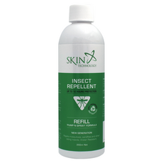 紐西蘭 SKIN TECHNOLOGY 瑞斌 12H長效防蚊液補充瓶，25%派卡瑞丁, 250ml, 1瓶