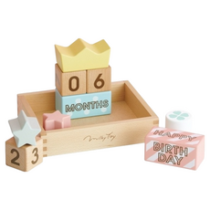 Ed.Inter 嬰幼兒積木玩具, 生日紀念, 圓潤邊角與大尺寸, 1組