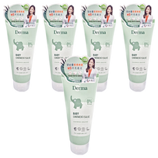 Derma 寶寶有機舒敏萬用膏, 蘆薈杏仁油深層滋潤, 新生兒嬰兒敏感肌適用, 0%香精, 99%天然萃取, 100ml, 5條